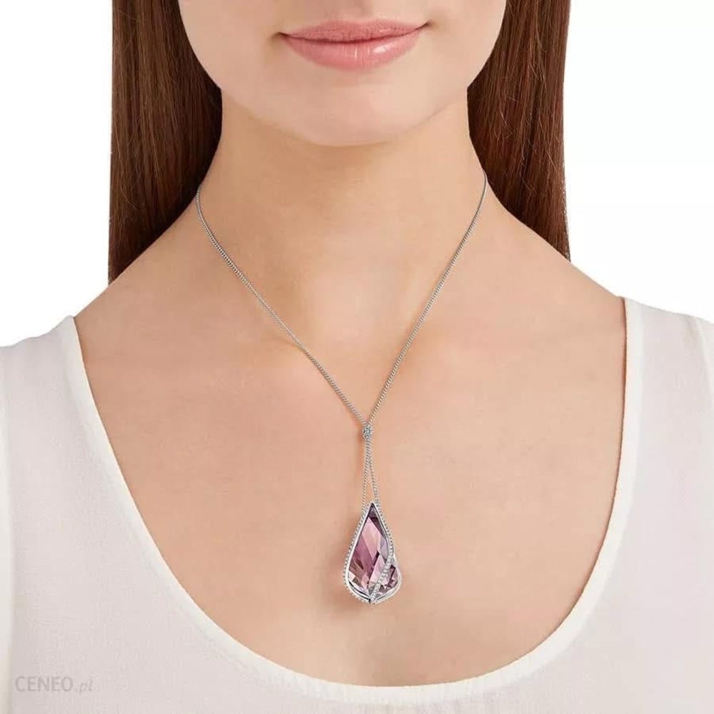 SUPER RARE, Authentic Swarovski Energic Purple Necklace, Medium. Brand New.